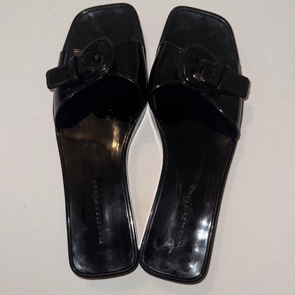 EUC Veronica Beard Black Davina Women's Sandals - Picture 6 of 9